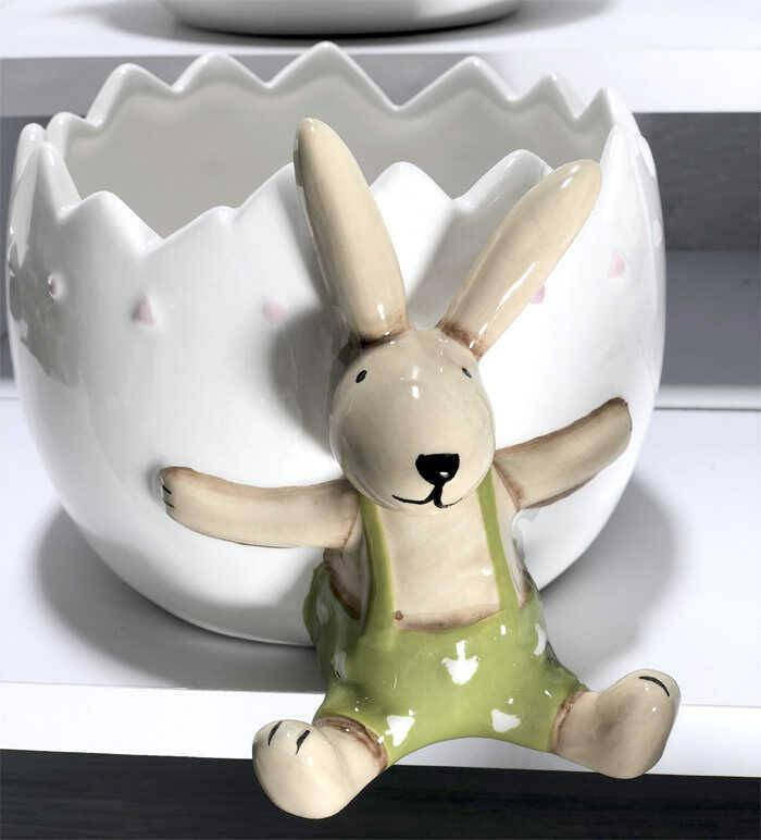 

Пасхальная конфетница-кашпо Милые зайки 600 мл керамика