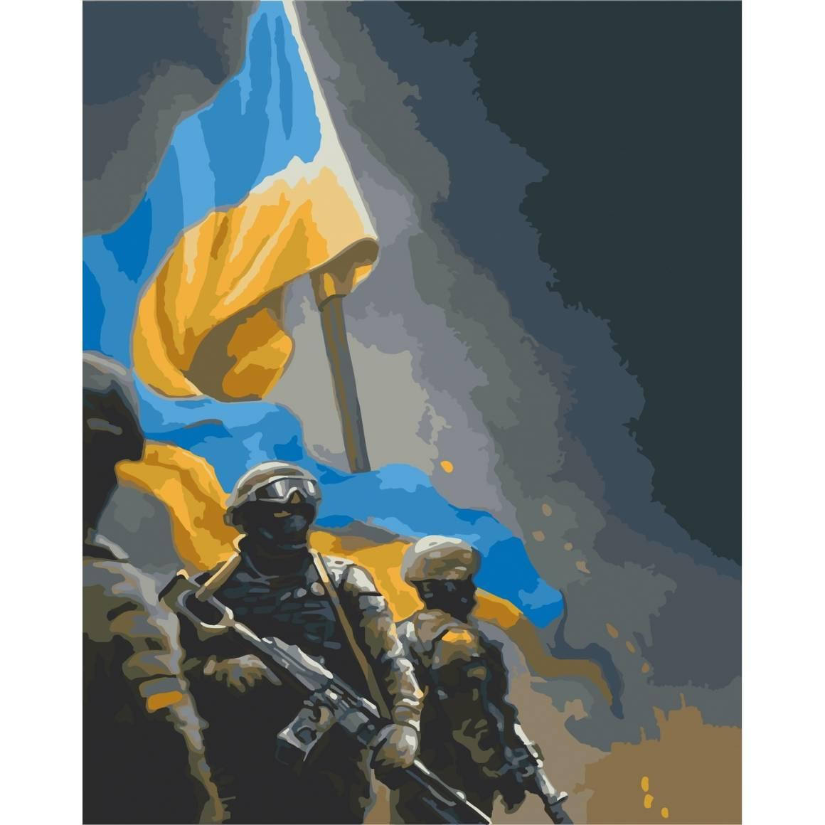 

Картина по номерам "Украинские воины" Art Craft 10339-AC 40х50 см