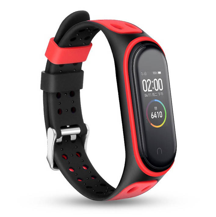 

Ремешок Silicone Strap для Xiaomi Mi Band 5 / 6 Red