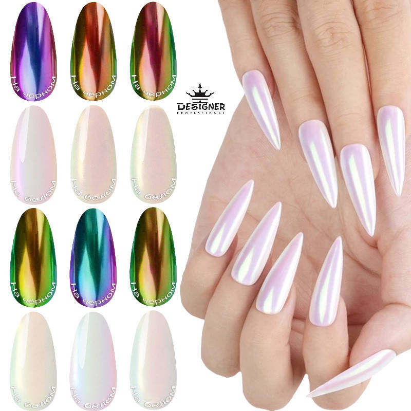 

Неоновая зеркальная втирка для ногтей Дизайнер Профессионал) \ Neon powder Designer Professional for nail, Разные цвета