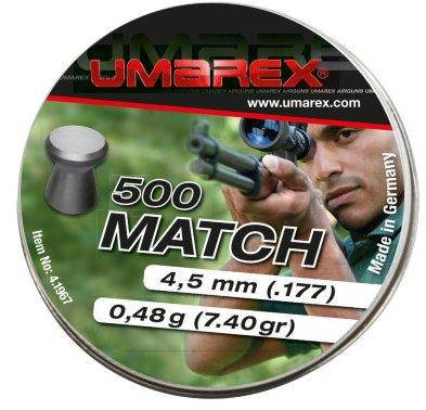 

Пули свинцовые UMAREX Match Pro 0.48 g 500 шт. 4.1967