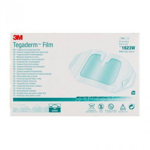 

Tegaderm Film 6x7см - Повязка пленка с разрезом для фиксации катетеров