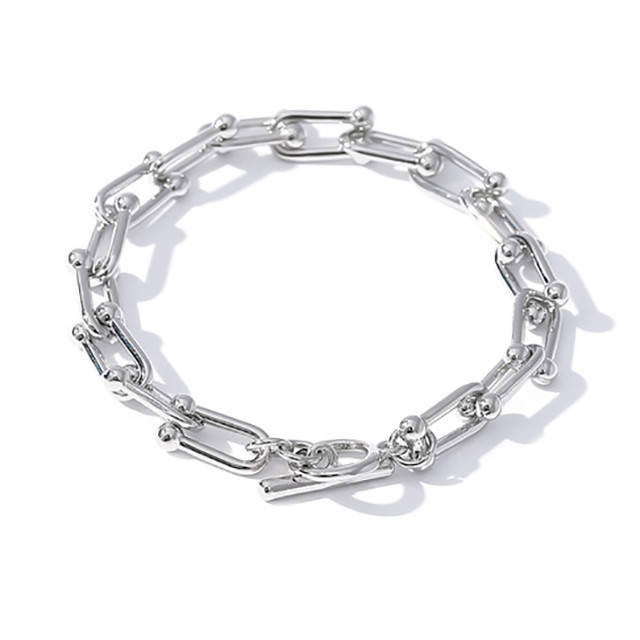 

Браслет-цепь в стиле Tiffany - Прочность (Серебристая)