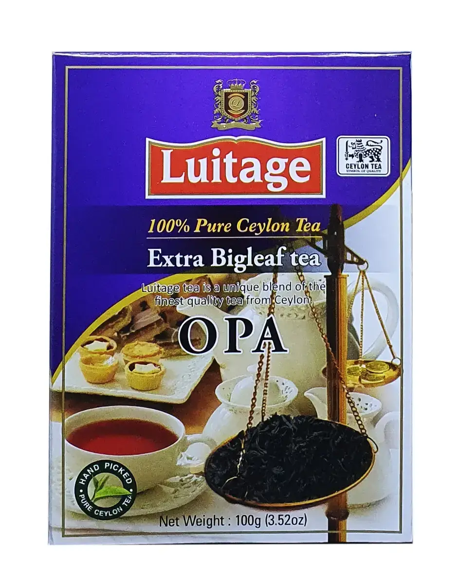 

Элитный черный цейлонский чай Luitage OPA особо крупнолистовой 100 грамм