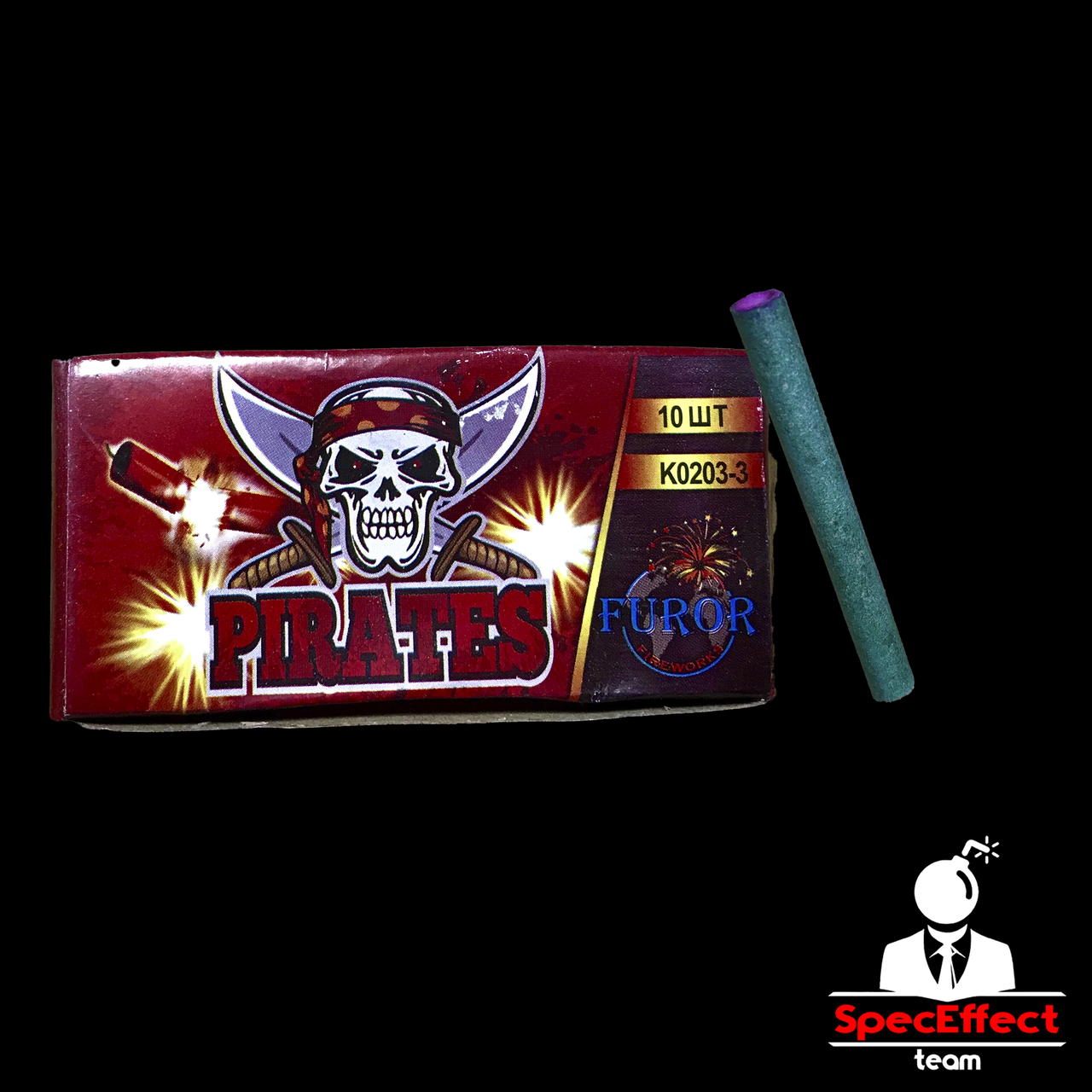 

Петарды/Шутихи PIRATES на 3 выстрела (К0203-3)