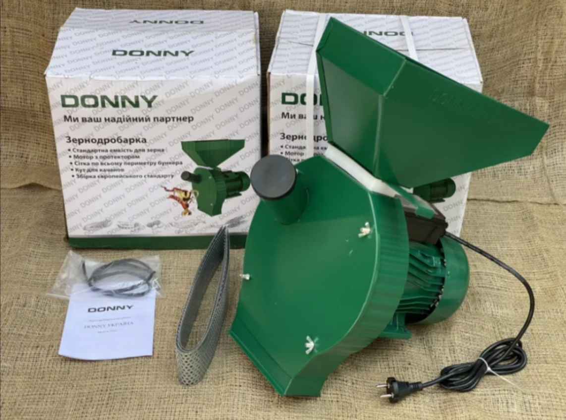 

Зернодробилка DONNY-3000 " (ДКУ, крупорушка, млин)
