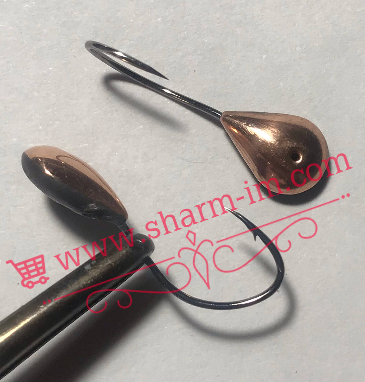 

Летняя мормышка на карася Медь L-21 мм Гладкая капля