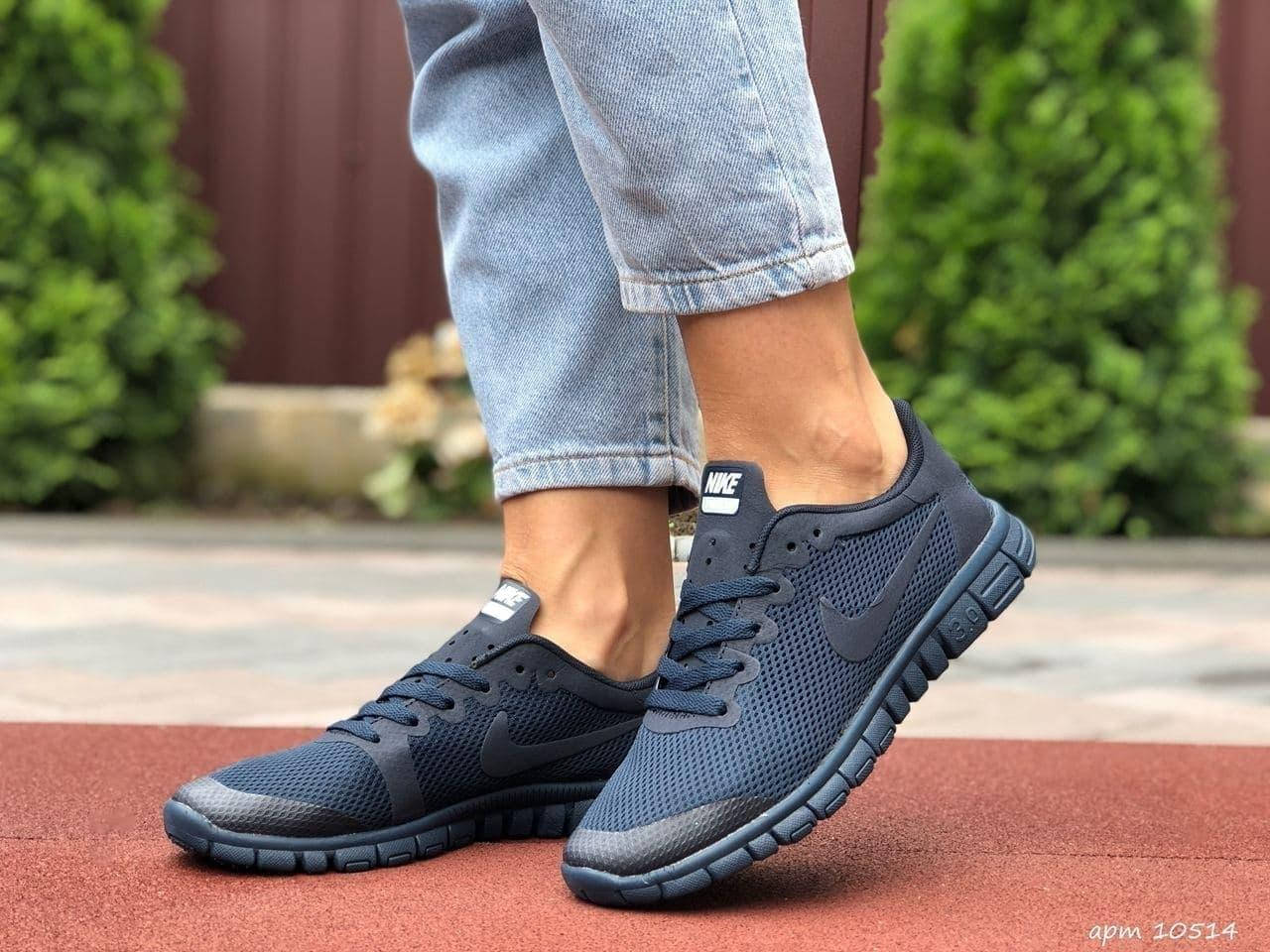 

Кроссовки женские Nike Free Run 3.0 (темно синие). 10514 38-24 см, Синий