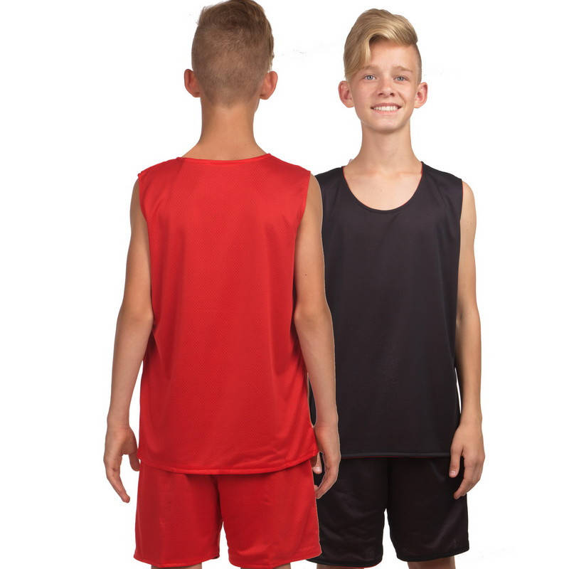 

Детская форма баскетбольная двусторонняя Lingo Stalker LD-8300T красный-черный L (рост 140-145 см)