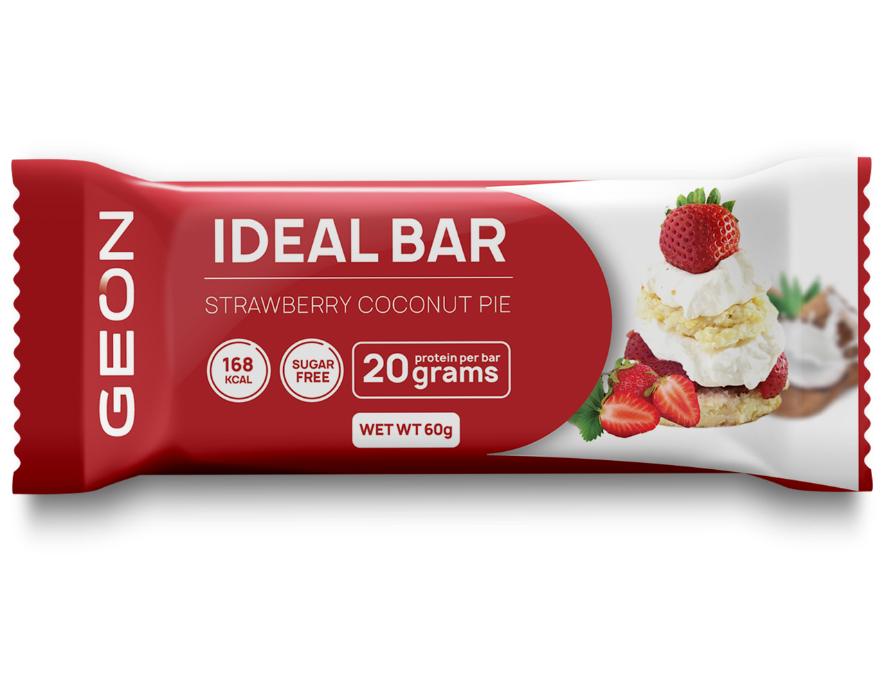 

Протеиновый батончик GEON IDEAL BAR Клубничный Пирог с Кокосом (60 грамм)