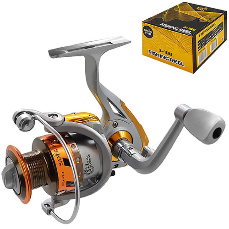 

Катушка рыболовная Sams Fish  3-1bb SF-24143-3, Серый