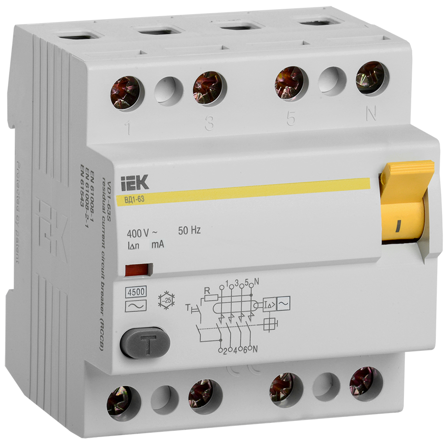 

УЗО ВД1-63 4Р 100А 100мА IEK (MDV10-4-100-100)
