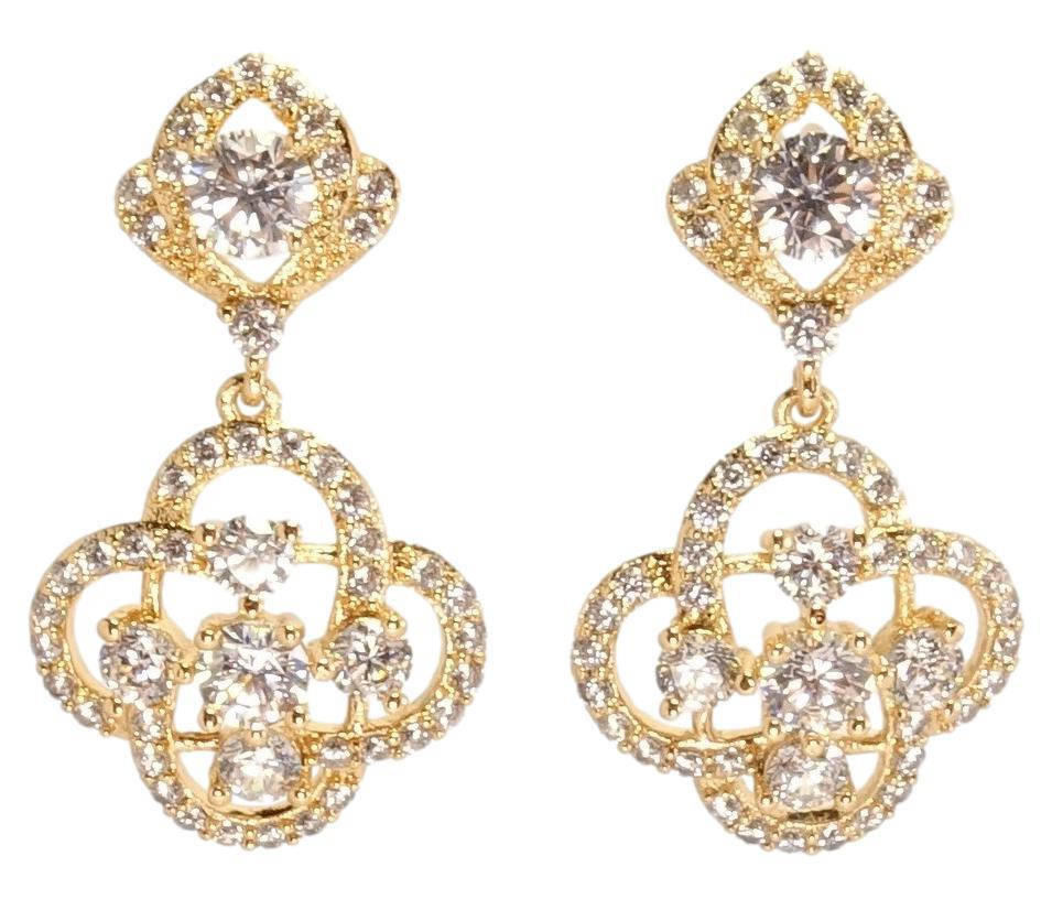 

Серьги Xuping Позолота 18K гвоздики "Фигурные кристальные подвески"