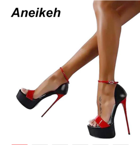 

Боcоножки лаковые черные с красным Aneikeh166/2BR размер 41(27) 42(27.5) 43(28)