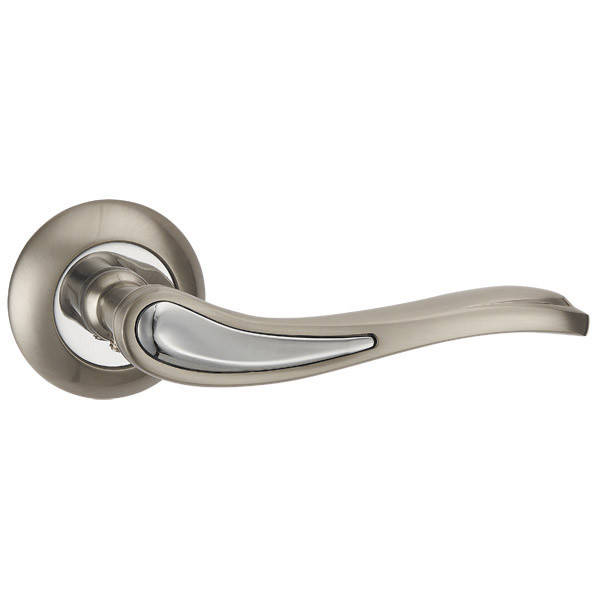 

Ручка дверная раздельная Punto SALSA, матовый никель/хром, Серый