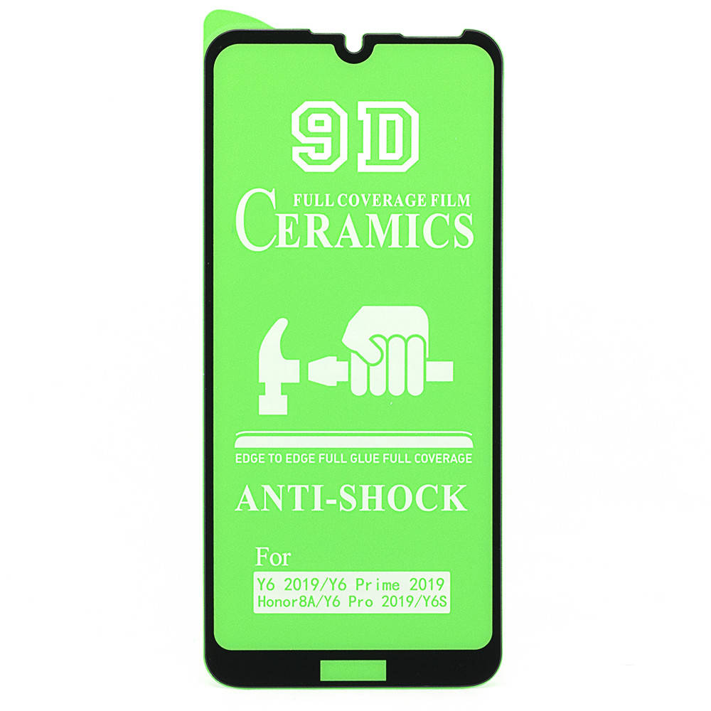 

Защитная пленка-стекло AVG Ceramics для Huawei Y6 2019 бронированная с рамкой Black, Черный