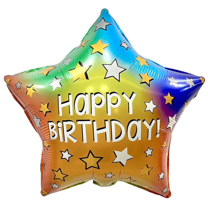 

Фольгированный шар звезда Happy Birthday звезды 18" Китай