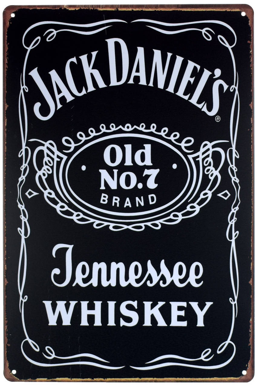 

Металлическая табличка "Jack Daniel’s Old №7" (ms-00383)