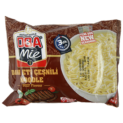 

Макарони швидкого приготування Оба Міе з яловичиною Oba Mie beef 75g 40шт/ящ (Код : 00-00012058)
