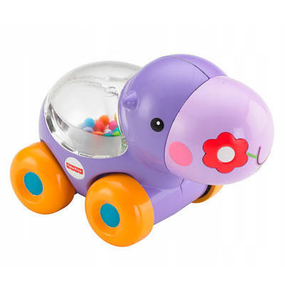 

Погремушка на колёсиках "Бегемотик" Fisher-Price (BGX29), Фиолетовый