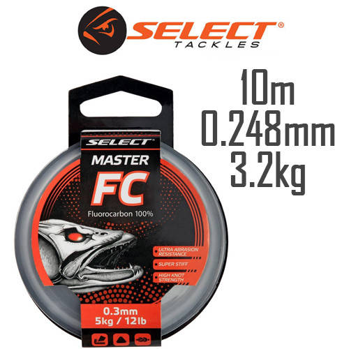 

Флюорокарбон Select Master FC 10m 0.248mm 8lb/3.2kg
