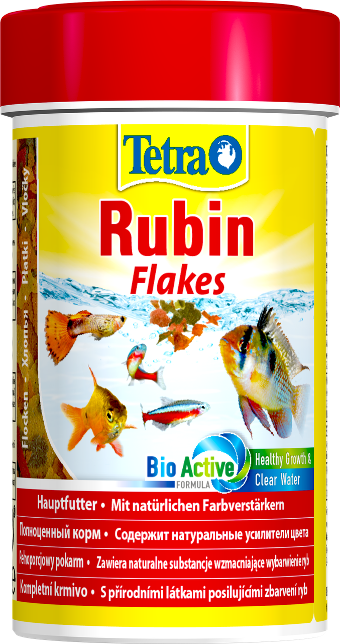 

Корм для аквариумных рыб Tetra Rubin Flakes в хлопьях для цвета 100 мл