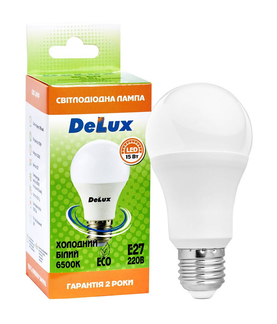 

Лампа светодиодная DELUX 15W E27 6500K BL 60