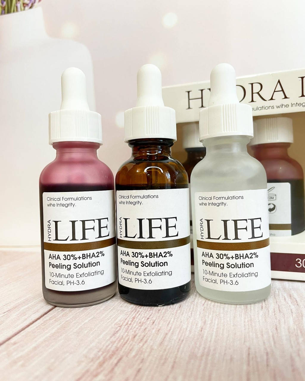 

Набор пилингов для лица AHA 30%+BHA 2% 30 ml х 3шт.