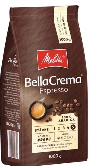 

Кофе в зернах Melitta Bella Crema Espresso 1 кг