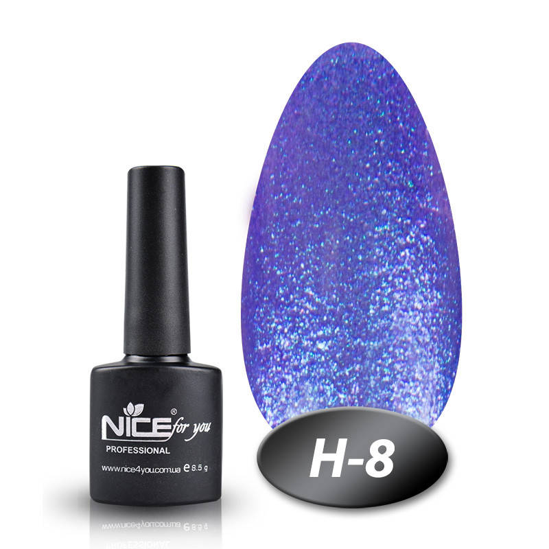 

Гель лак Nice for you Н-08 сине-голубой 8,5 мл