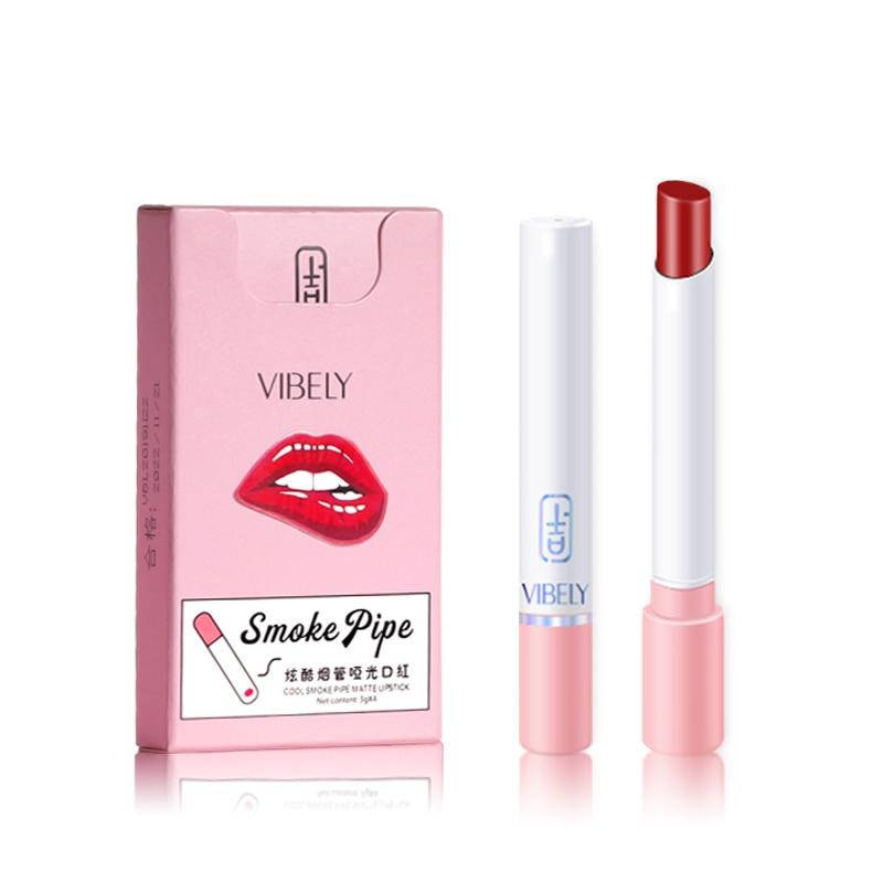 

Губная помада в виде сигареты Vibely Cool Smoke Pile Matte Lipstick #14, 3г