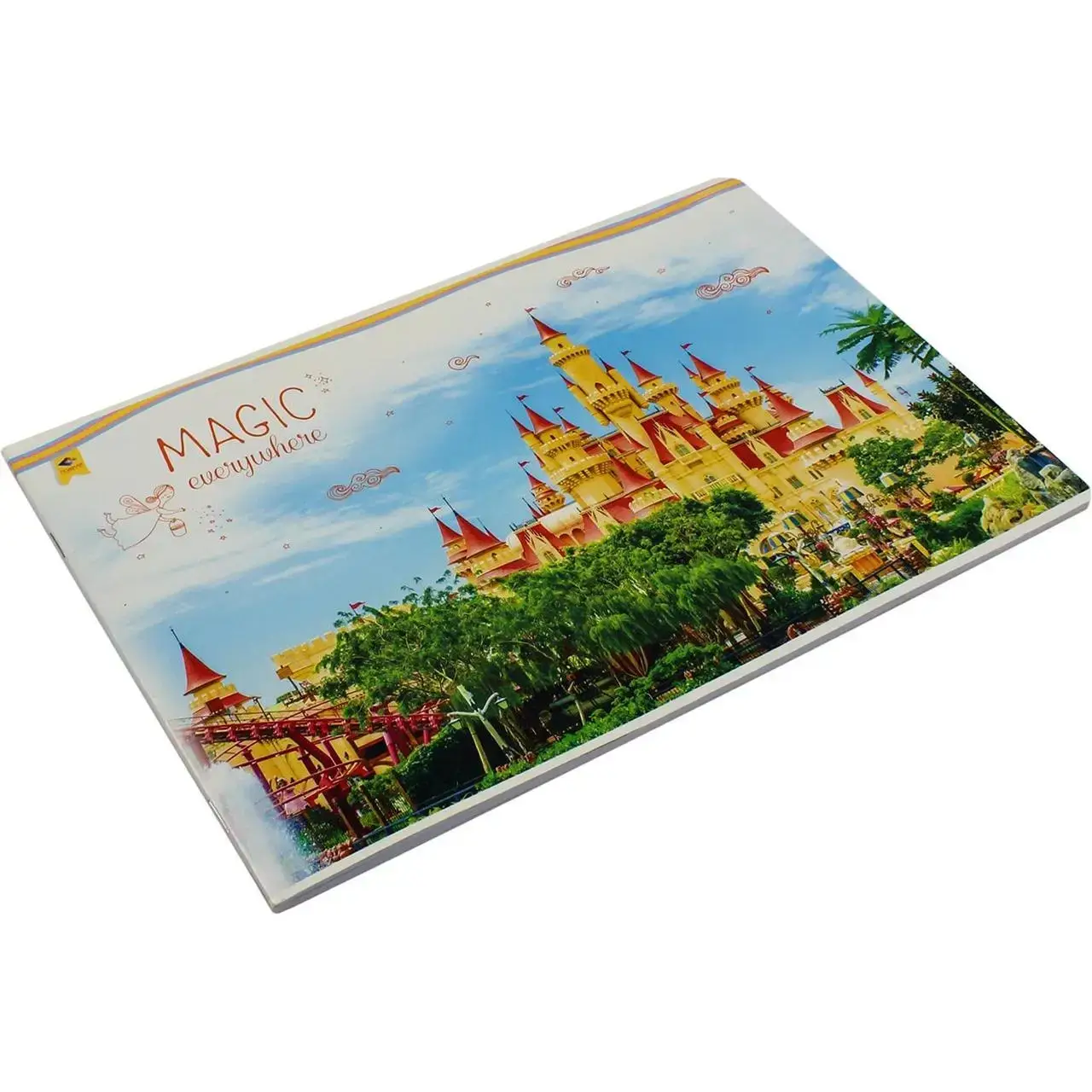 

Альбом для рисования на скобе 24/120 A4 "Замки" (10) (100) №18006 / Подолье /