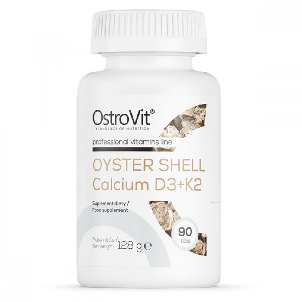 

OstroVit Oyster Shell Calcium + D3 + K2 90 tabs