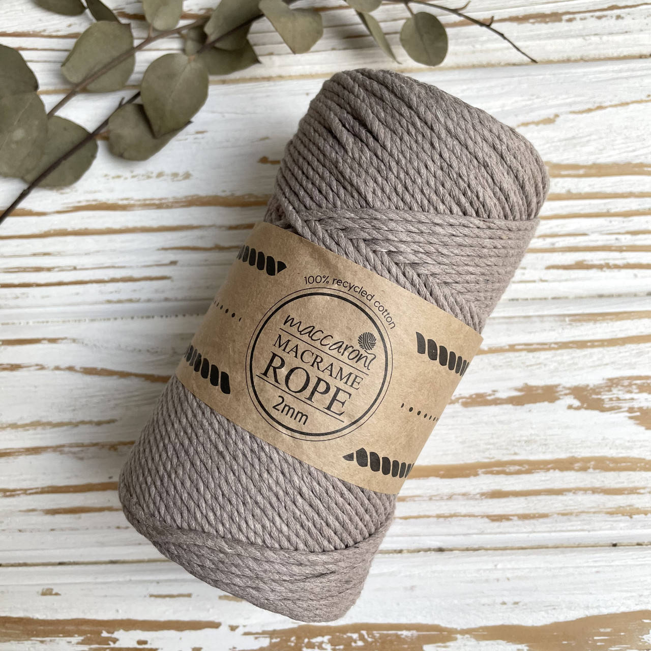 

Эко шнур Macrame Rope 2 mm, цвет Капучино