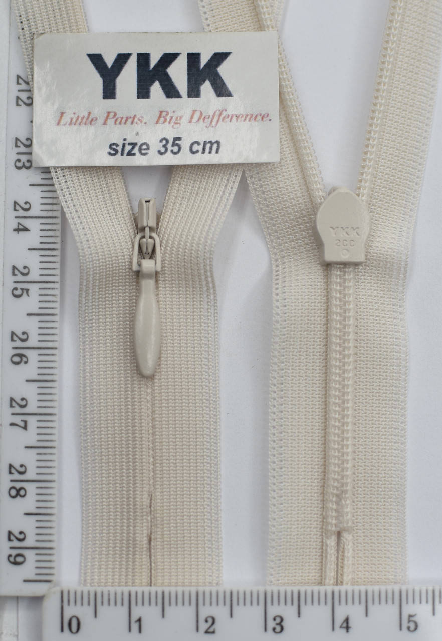 

Молния спираль №2 YKK Япония потайная нейлон 35см ( 123) уп=5шт, Черный