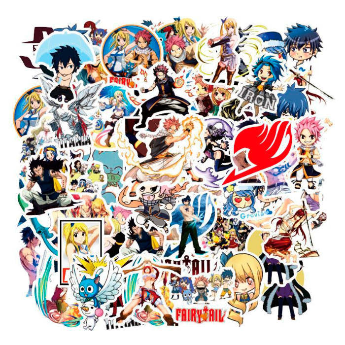 

Набор стикеров Хвост Феи Fairy Tail Аниме 50 шт (7638)