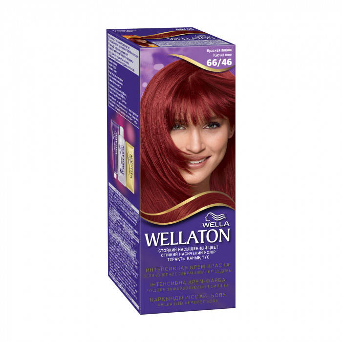 

Стойкая крем-краска для волос Wella Professionals Wellaton 66/46 Красная вишня