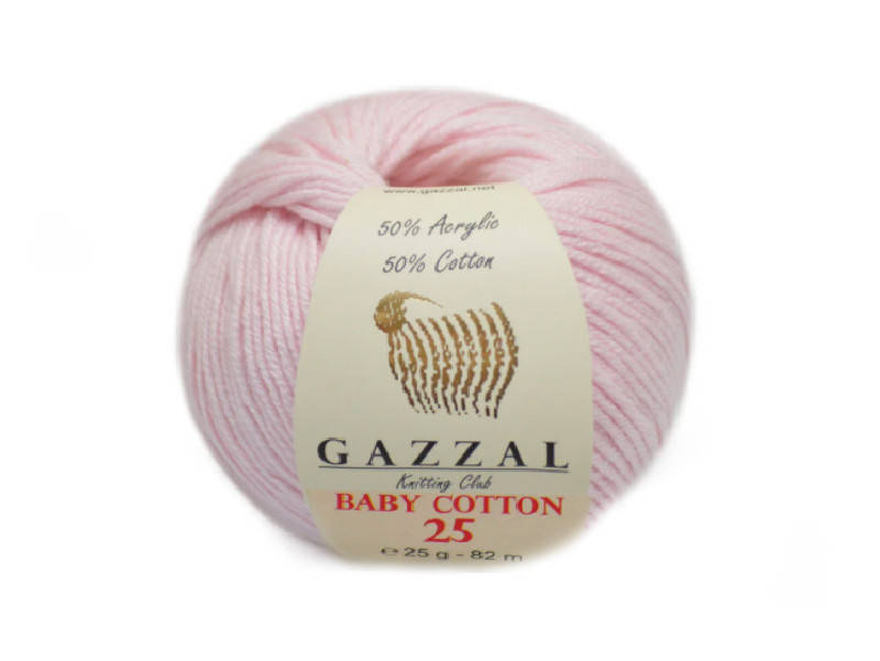 

Gazzal Baby Cotton-25, Розовый №3411