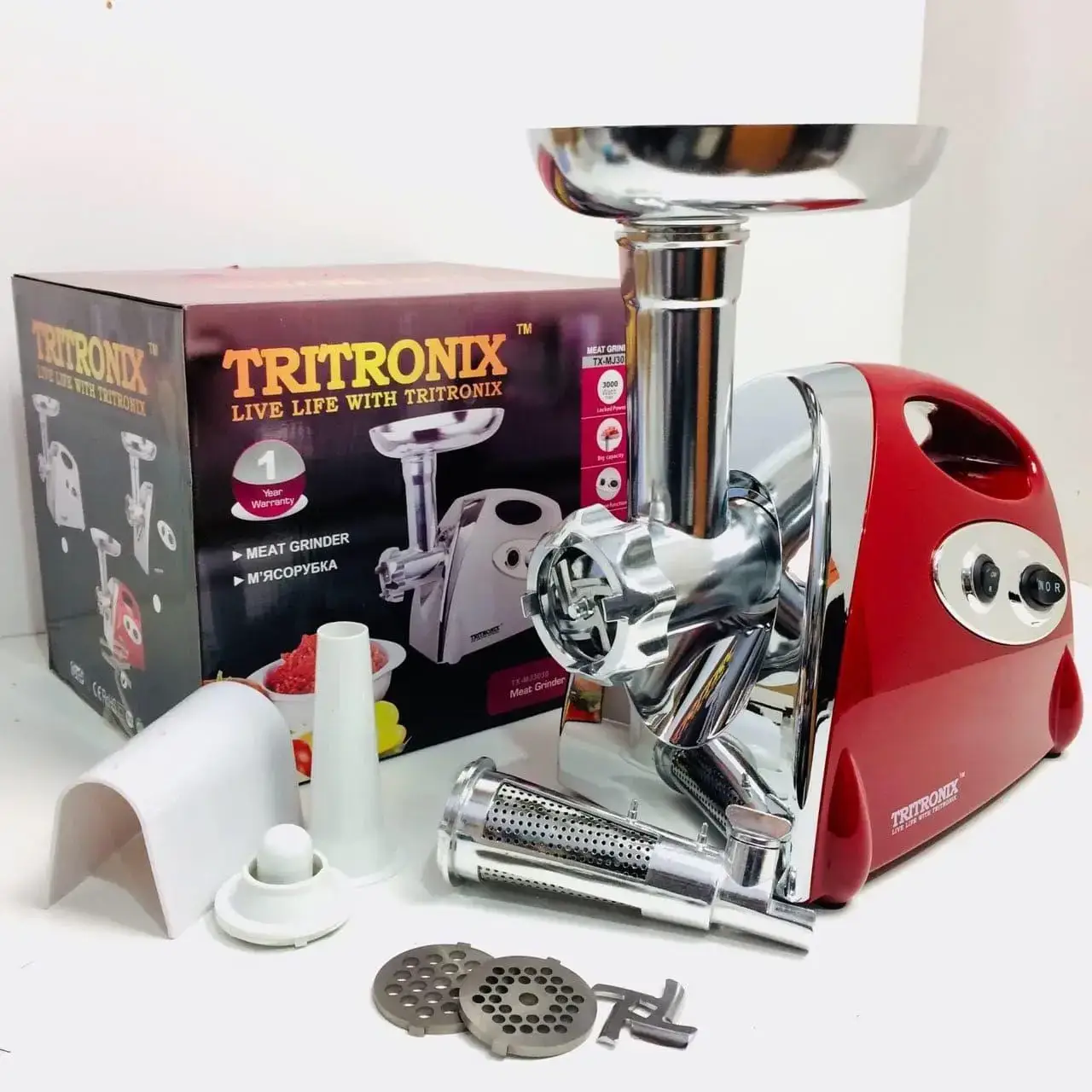 

ЭлектромясорубкаTritronix TX-MJ 3030 | Электромясорубка для дома | мясорубка