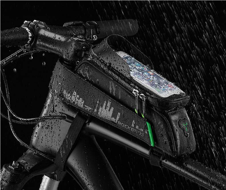 

Сумка на раму RockBros RB-029-1BK сенсорная, водонепроницаемая