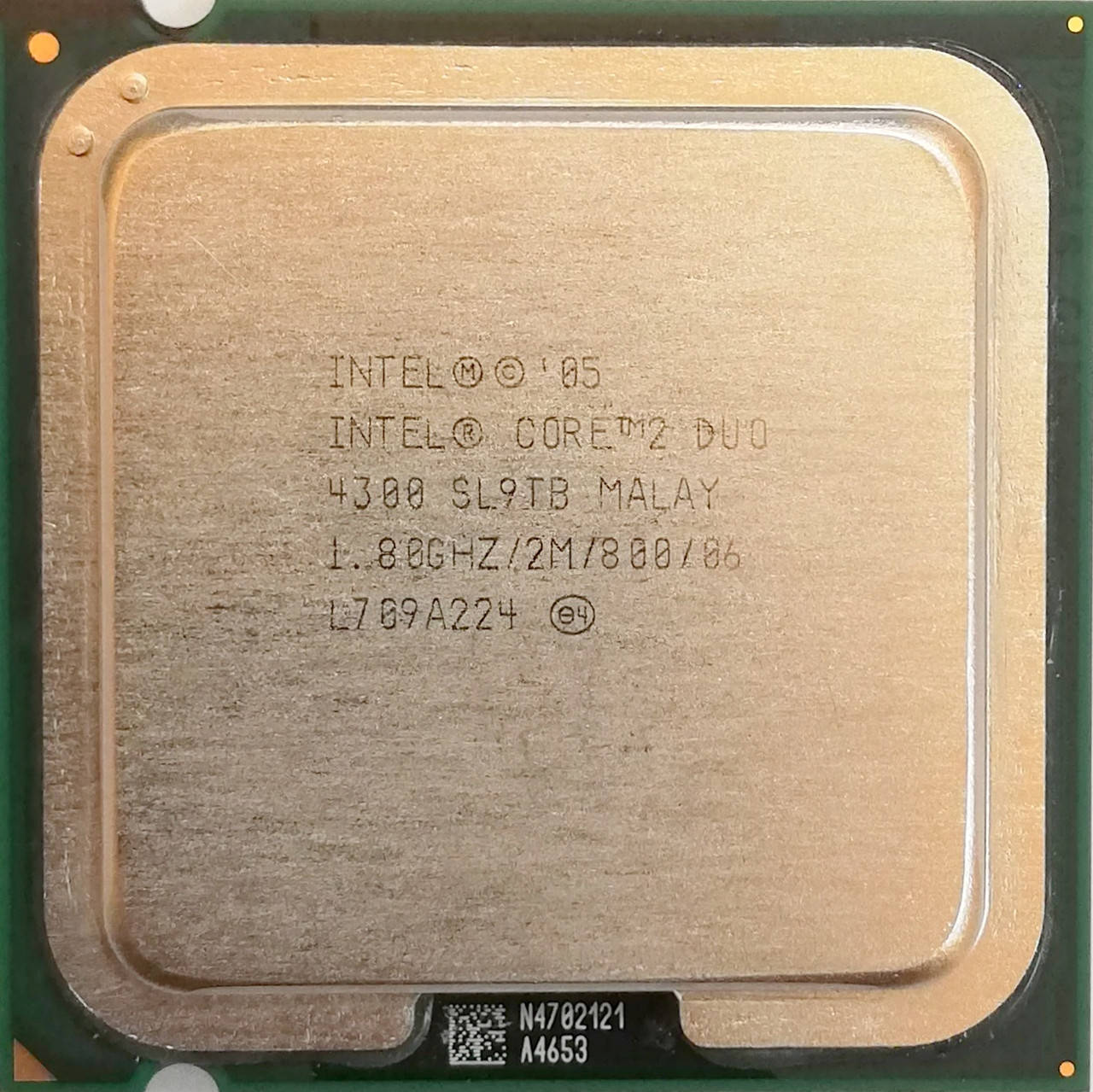 

Процессор Intel Core 2 Duo E4300 L2 SL9TB 1.80GHz 2M Cache 800 MHz FSB Socket 775 Б/У