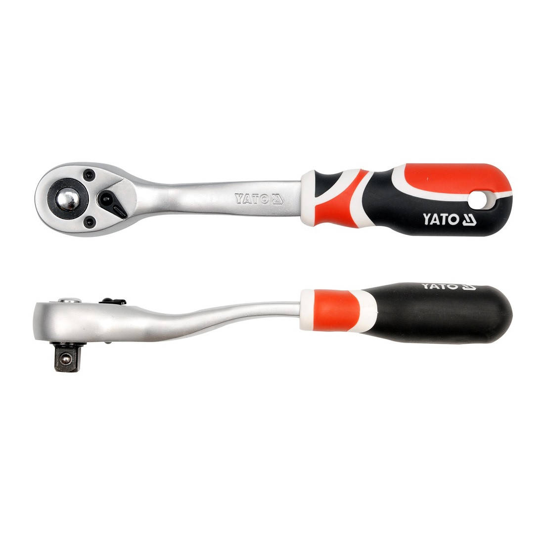 

Трещотка с изогнутой ручкой YATO 72 зубца 1/2" 255 мм (YT-0732)