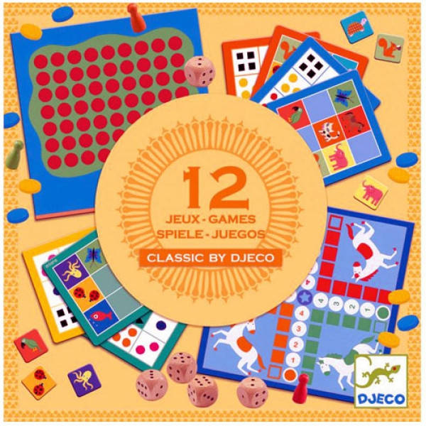 

DJECO Набор классических игр 12 в 1