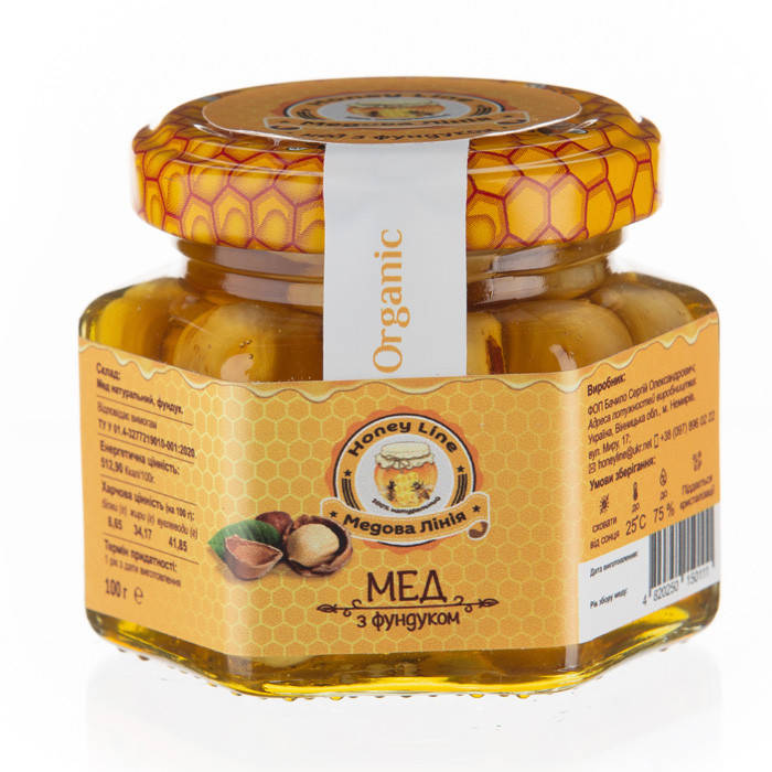 

Мед с фундуком Медовая Линия 100 г