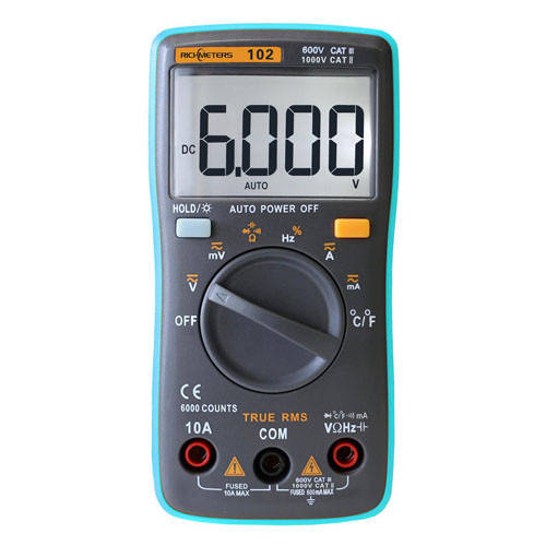 

Мультиметр цифровой RICHMETERS RM102 ZT102 AN8002, автовыбор, True RMS