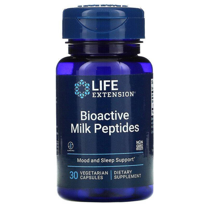 

Биоактивные молочные пептиды для нормализации сна Life Extension "Bioactive Milk Peptides" 150 мг (30 капсул)