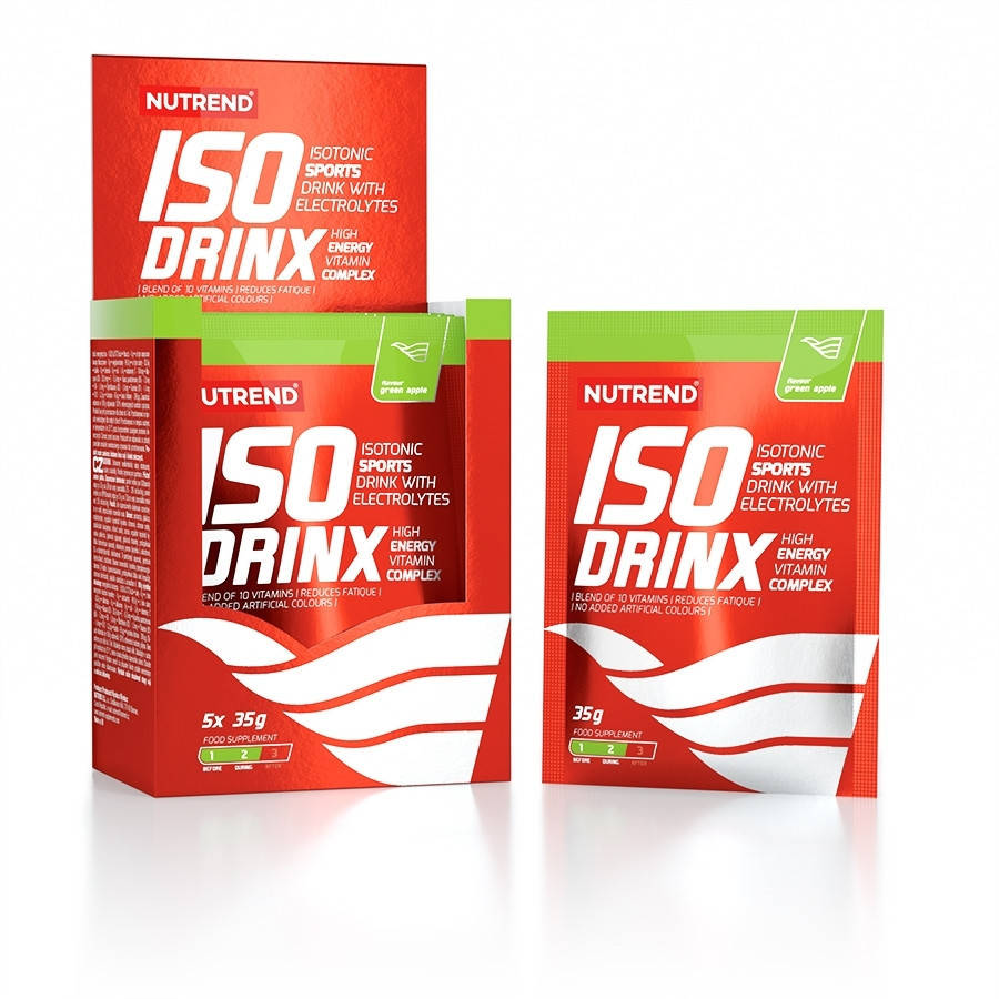 

Изотоник Nutrend Iso Drinx 5 * 35 грамм Яблоко