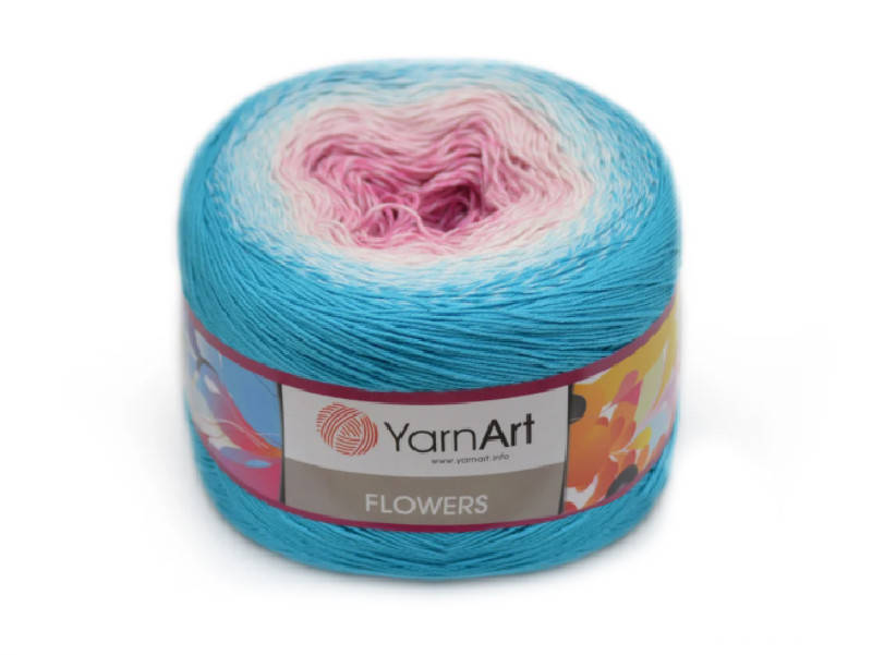 

YarnArt Flowers, №294, Секционное крашение