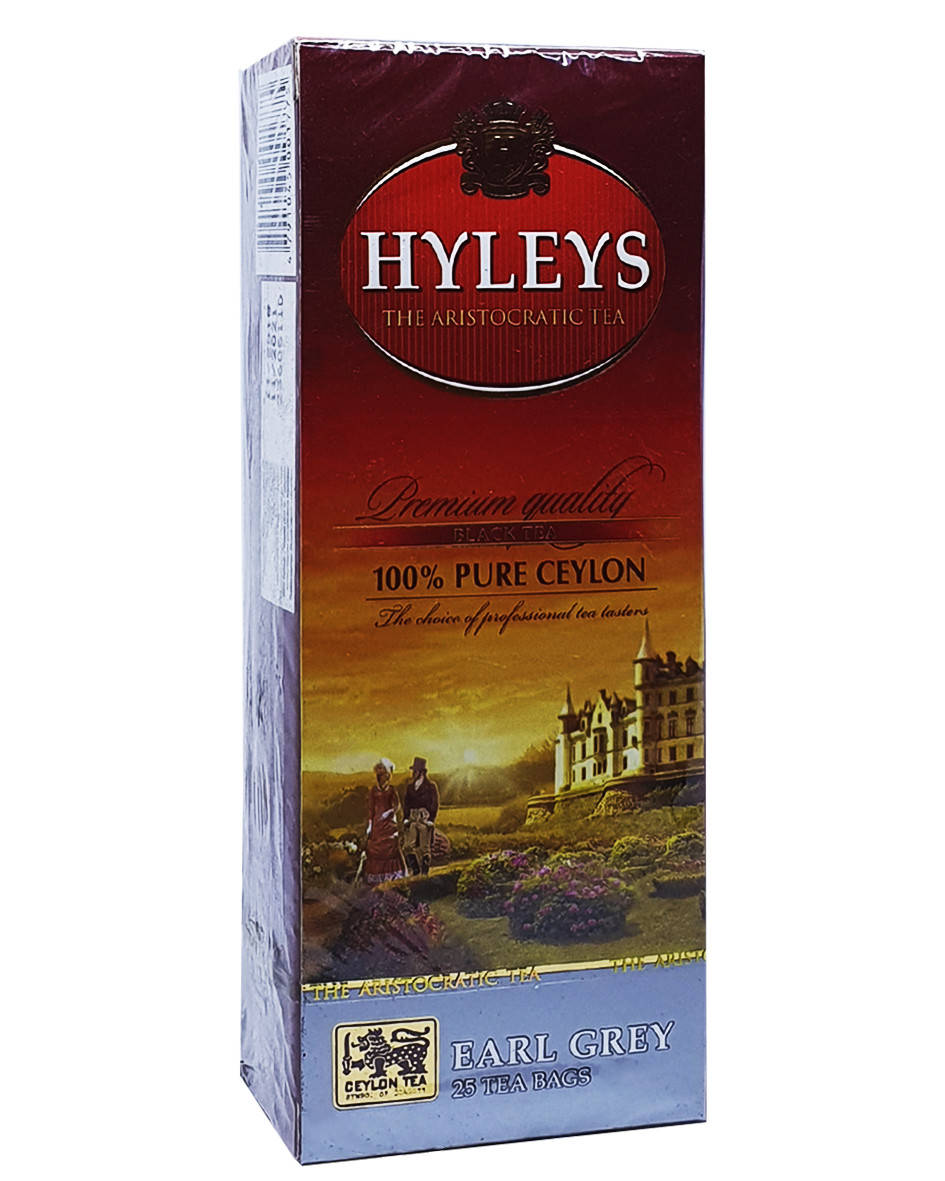 

Чай чорний з бергамотом в пакетиках Hyleys Earl Grey 25 шт х 2 г (650)