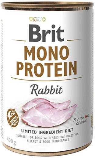 

Влажный корм Brit Mono Protein Dog с кроликом - 400 г